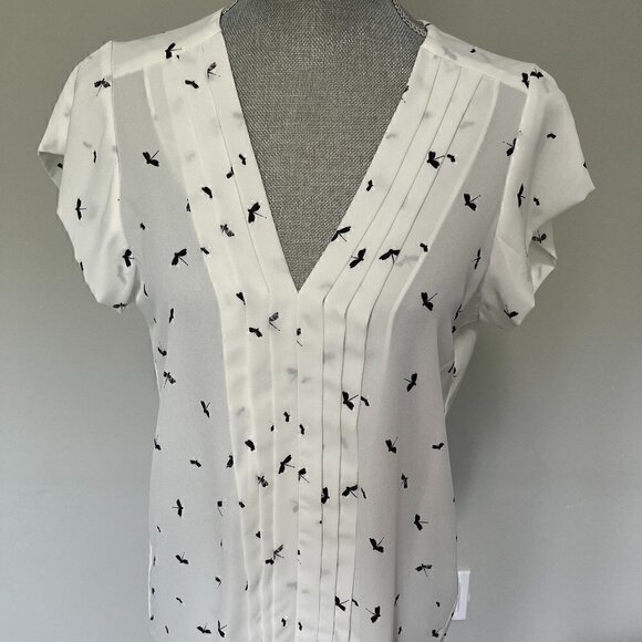Collective Concepts Tops - Collective Concepts Felipo Firefly Pleated Blouse NWOT Size M